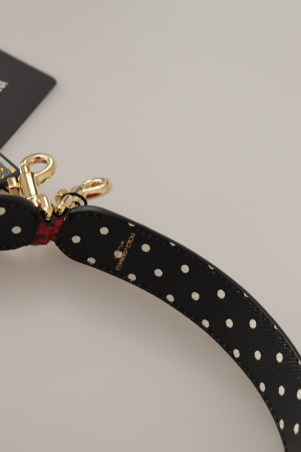 Dolce & Gabbana Red Python Leather Crystals Reversible Shoulder Strap - Lusso Punto