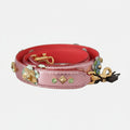 Dolce & Gabbana Metallic Pink Leather Studded Shoulder Strap - Lusso Punto