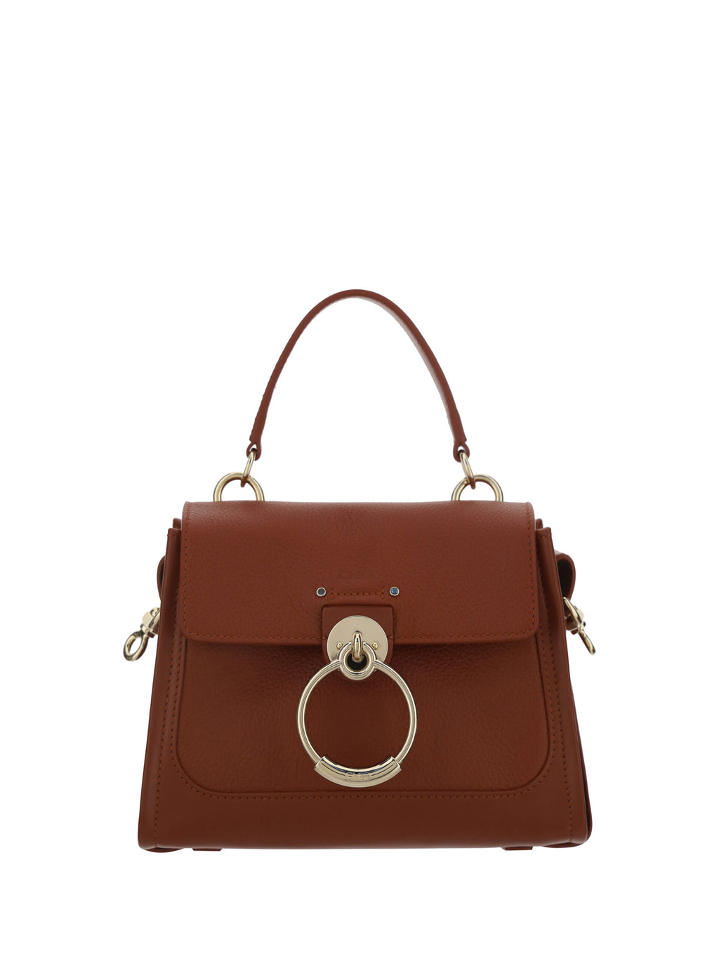 Chloé Brown Calf Leather Tess Handbag - Lusso Punto