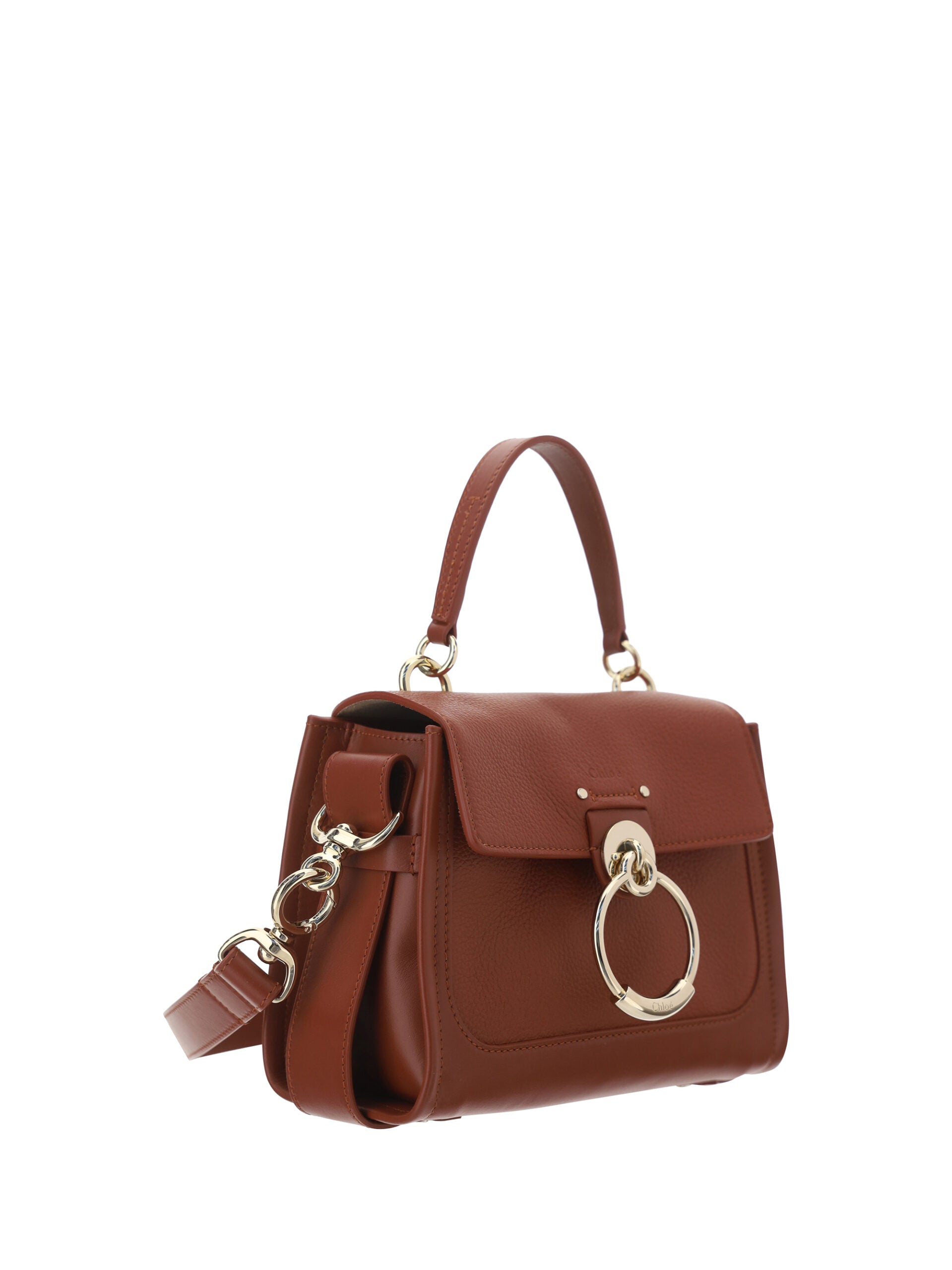 Chloé Brown Calf Leather Tess Handbag - Lusso Punto