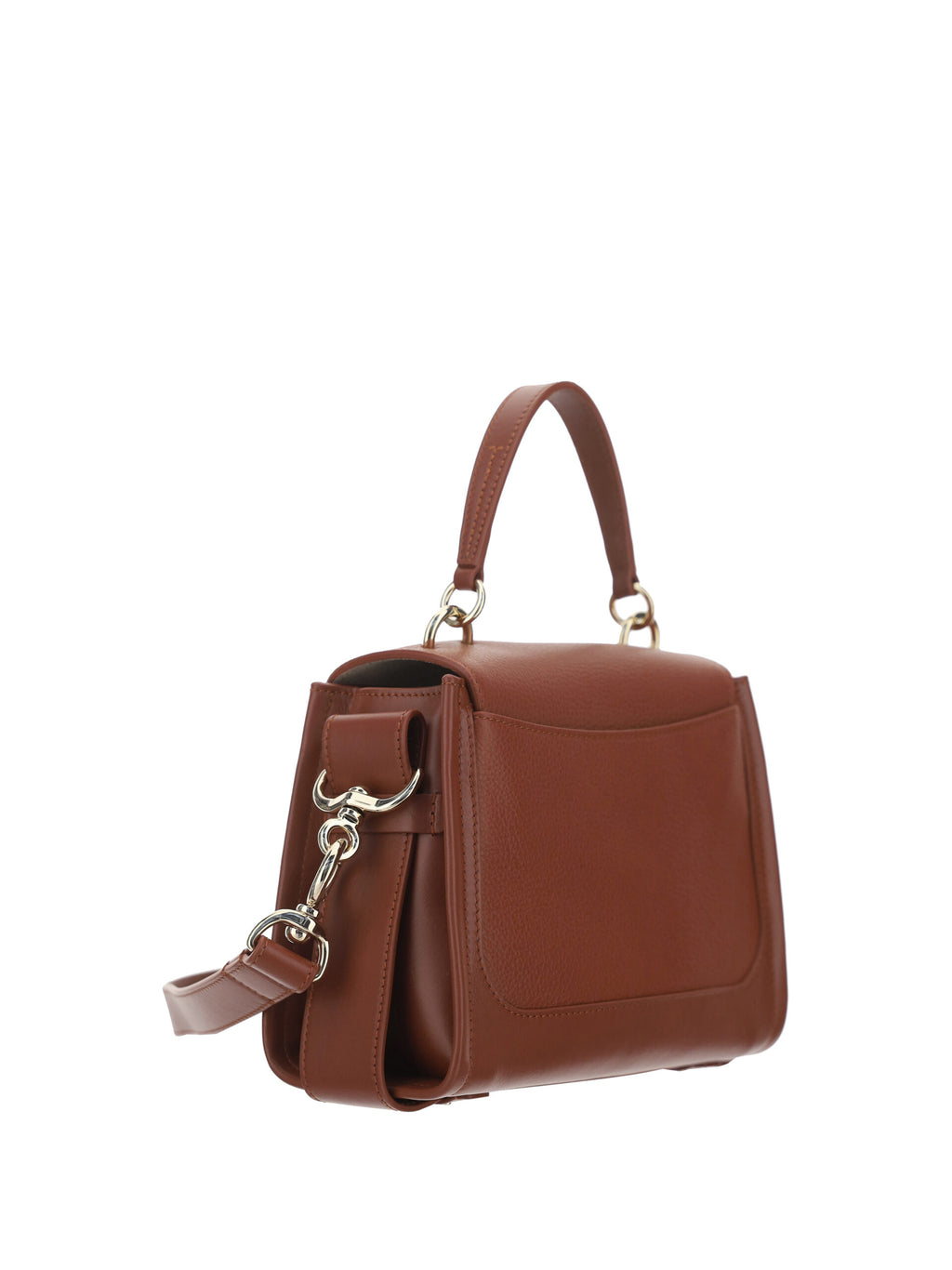 Chloé Brown Calf Leather Tess Handbag - Lusso Punto