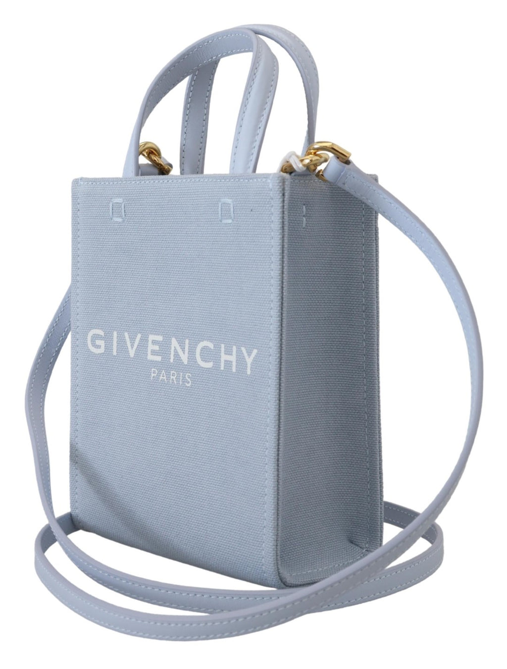 Givenchy Blue Coated Canvas Vertical Cloud Mini Shoulder Bag - Lusso Punto