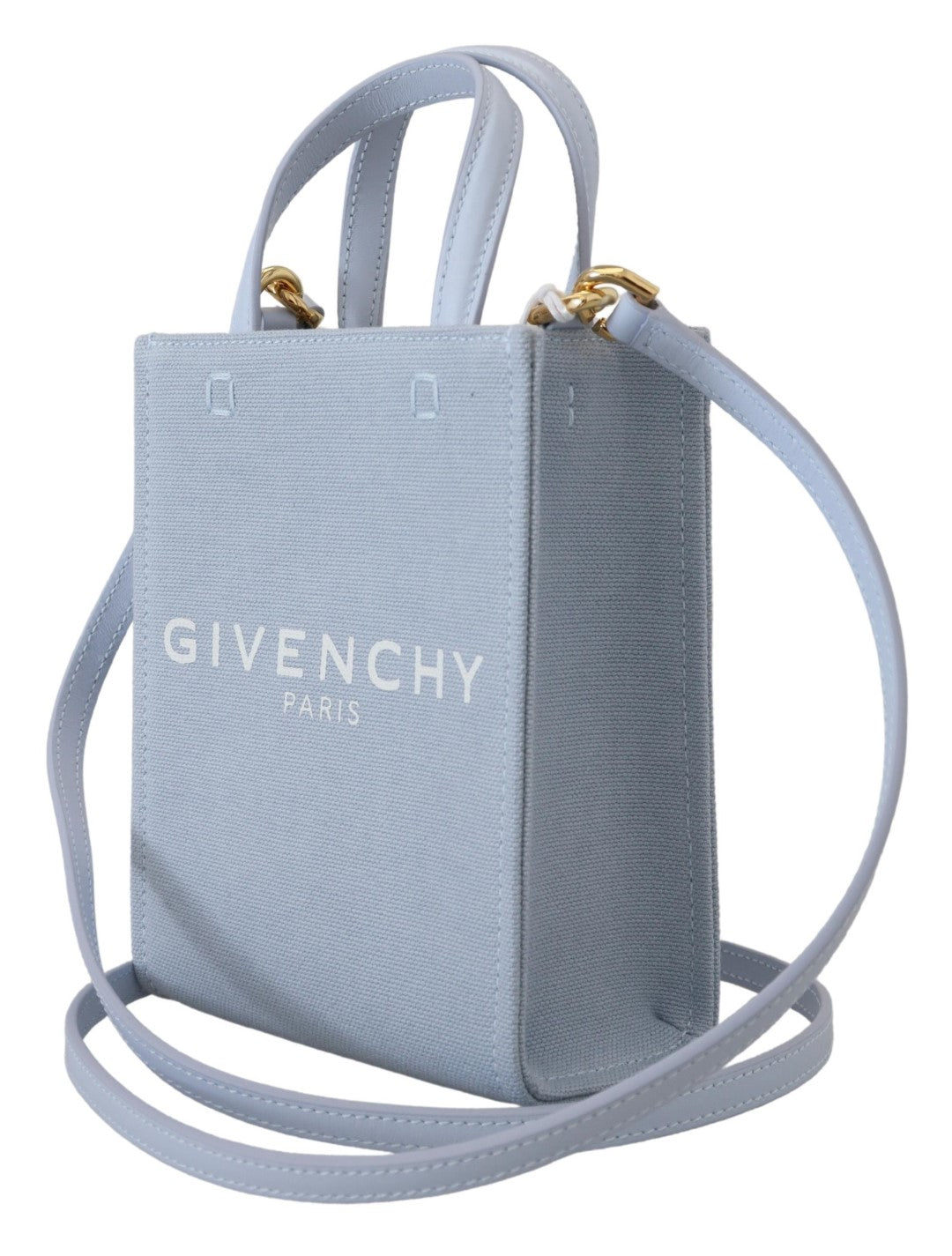 Givenchy Blue Coated Canvas Vertical Cloud Mini Shoulder Bag - Lusso Punto
