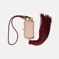 Dolce & Gabbana Pink Exotic Leather Mini Mirror Tassel Makeup Bag - Lusso Punto