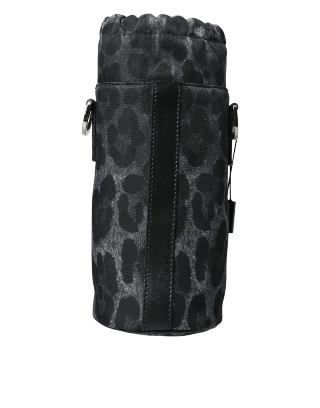 Dolce & Gabbana Black Leopard Round Slim Tote Bottle Cage Bag - Lusso Punto