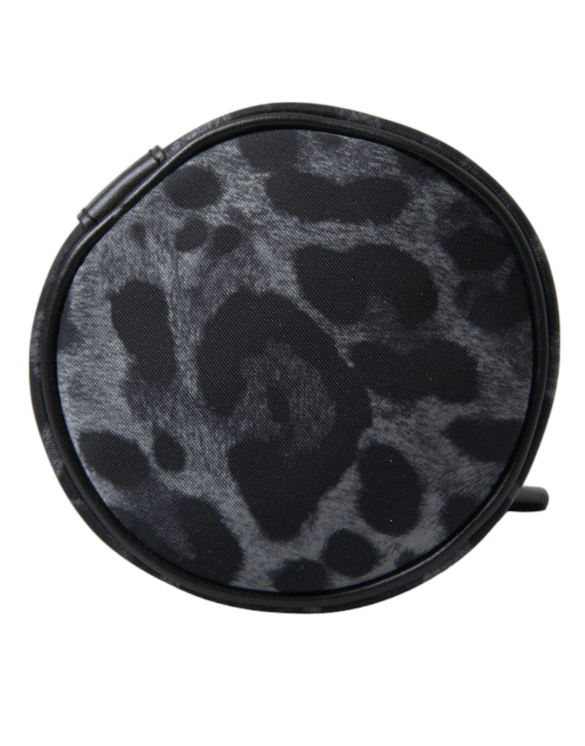 Dolce & Gabbana Black Leopard Round Slim Tote Bottle Cage Bag - Lusso Punto
