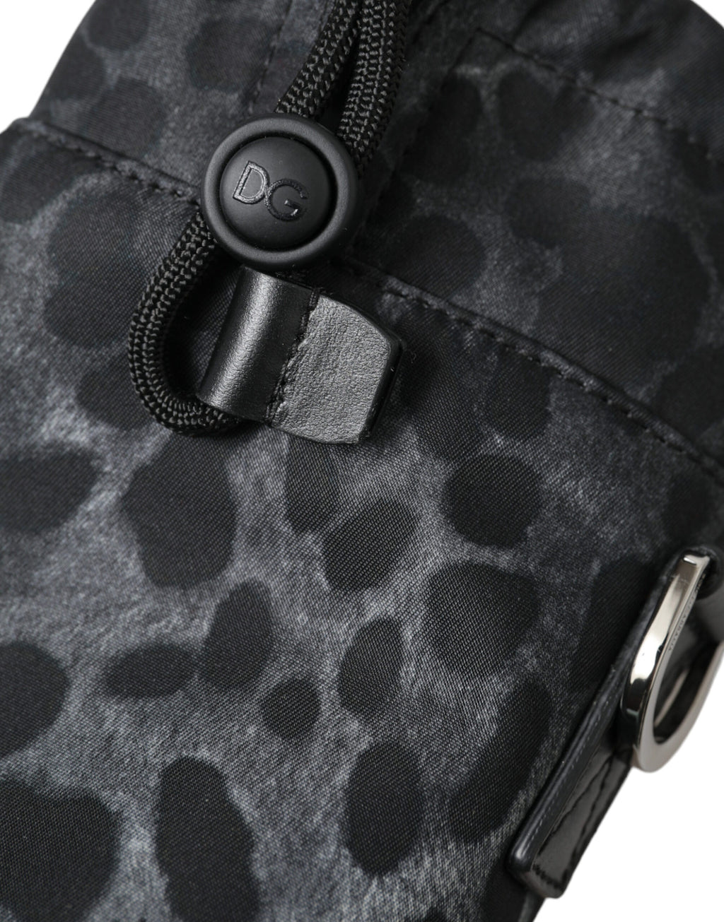 Dolce & Gabbana Black Leopard Round Slim Tote Bottle Cage Bag - Lusso Punto
