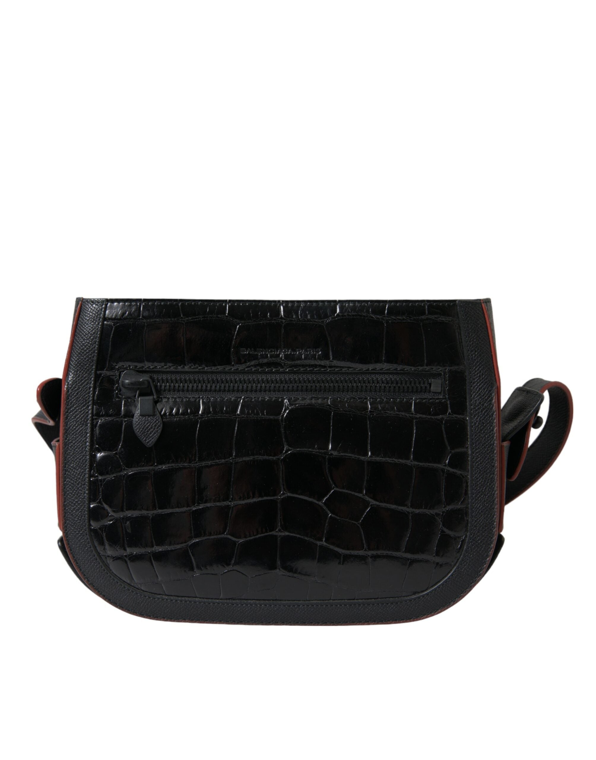Balenciaga Black Exotic Leather Shoulder Crossbody Camera Bag - Lusso Punto