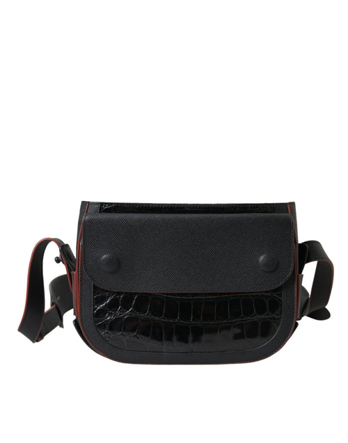 Balenciaga Black Exotic Leather Shoulder Crossbody Camera Bag - Lusso Punto