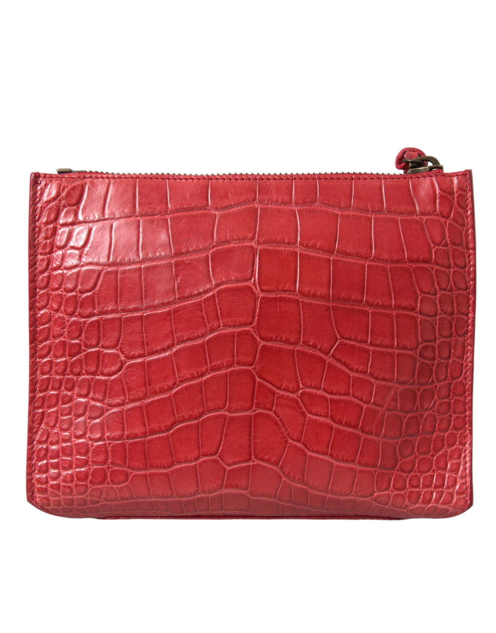Balenciaga Red Exotic Skin Leather Classic Pouch Purse Wristlet Bag - Lusso Punto