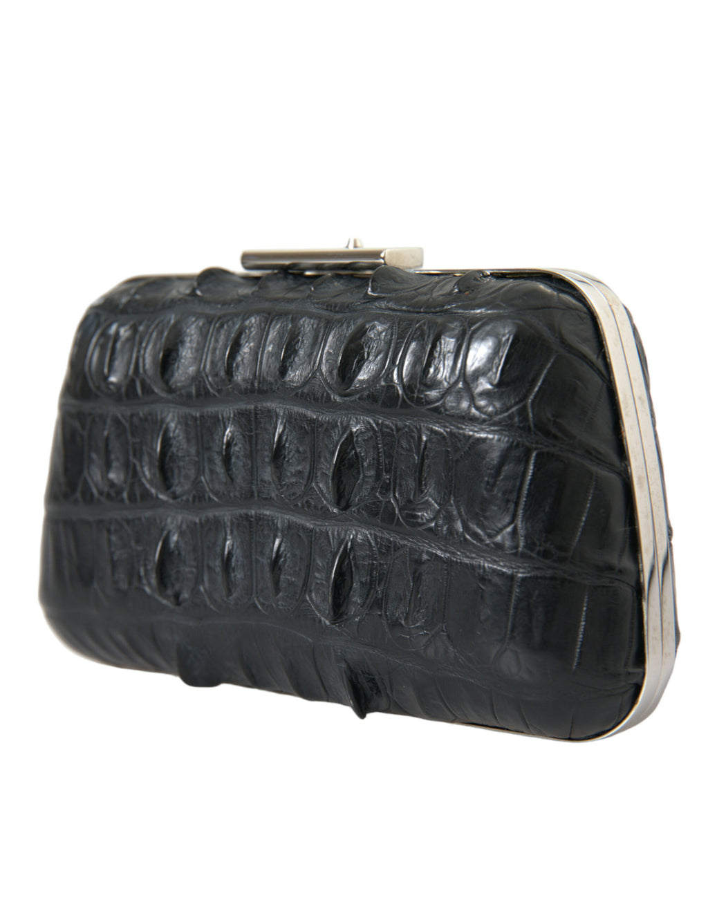 Balenciaga Black Exotic Skin Leather Shoulder Crossbody Box Clutch Bag - Lusso Punto