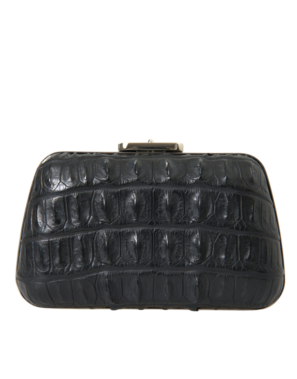 Balenciaga Black Exotic Skin Leather Shoulder Crossbody Box Clutch Bag - Lusso Punto