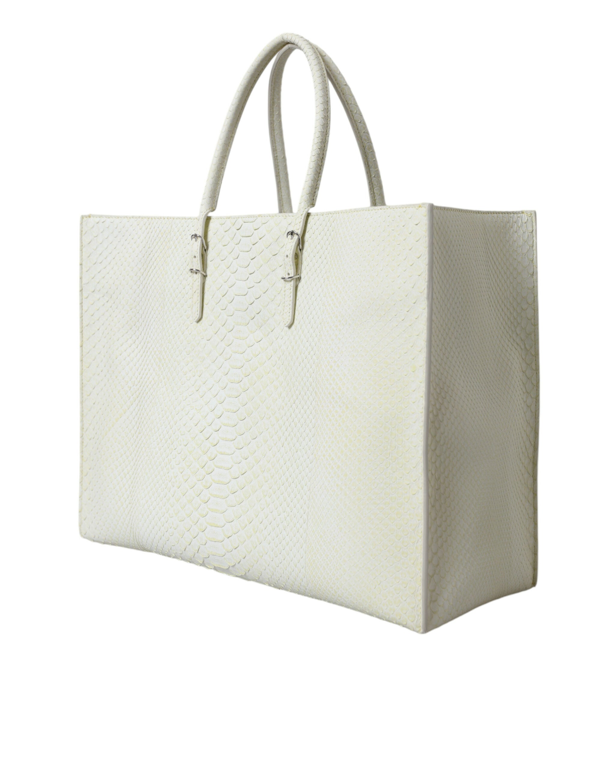 Balenciaga White Yellow Exotic Skin Leather Shopping Tote PAPIER Bag - Lusso Punto