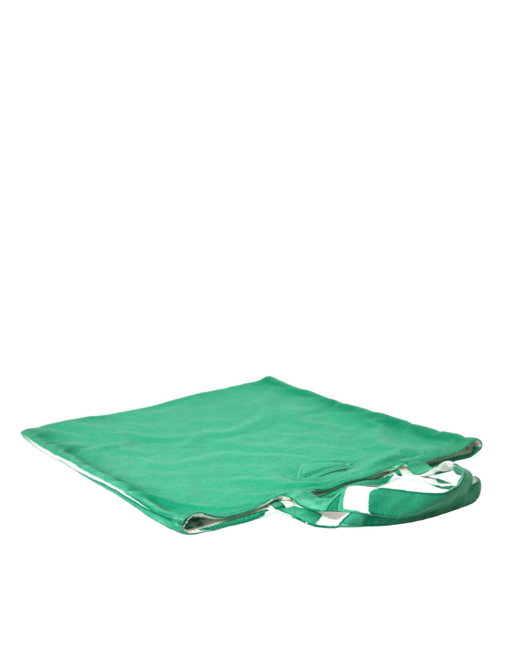 Prada Green Jersey Fabric Logo Shoulder Shopping Tote Shopping Bag - Lusso Punto