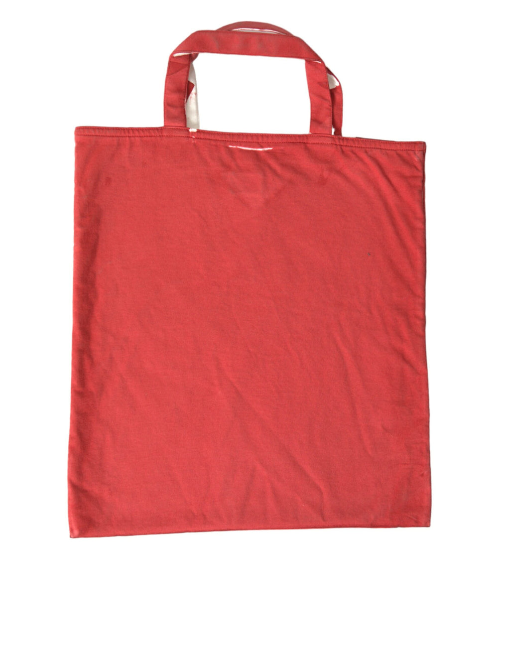 Prada Red Jersey Fabric Logo Shoulder Shopping Tote Bag - Lusso Punto