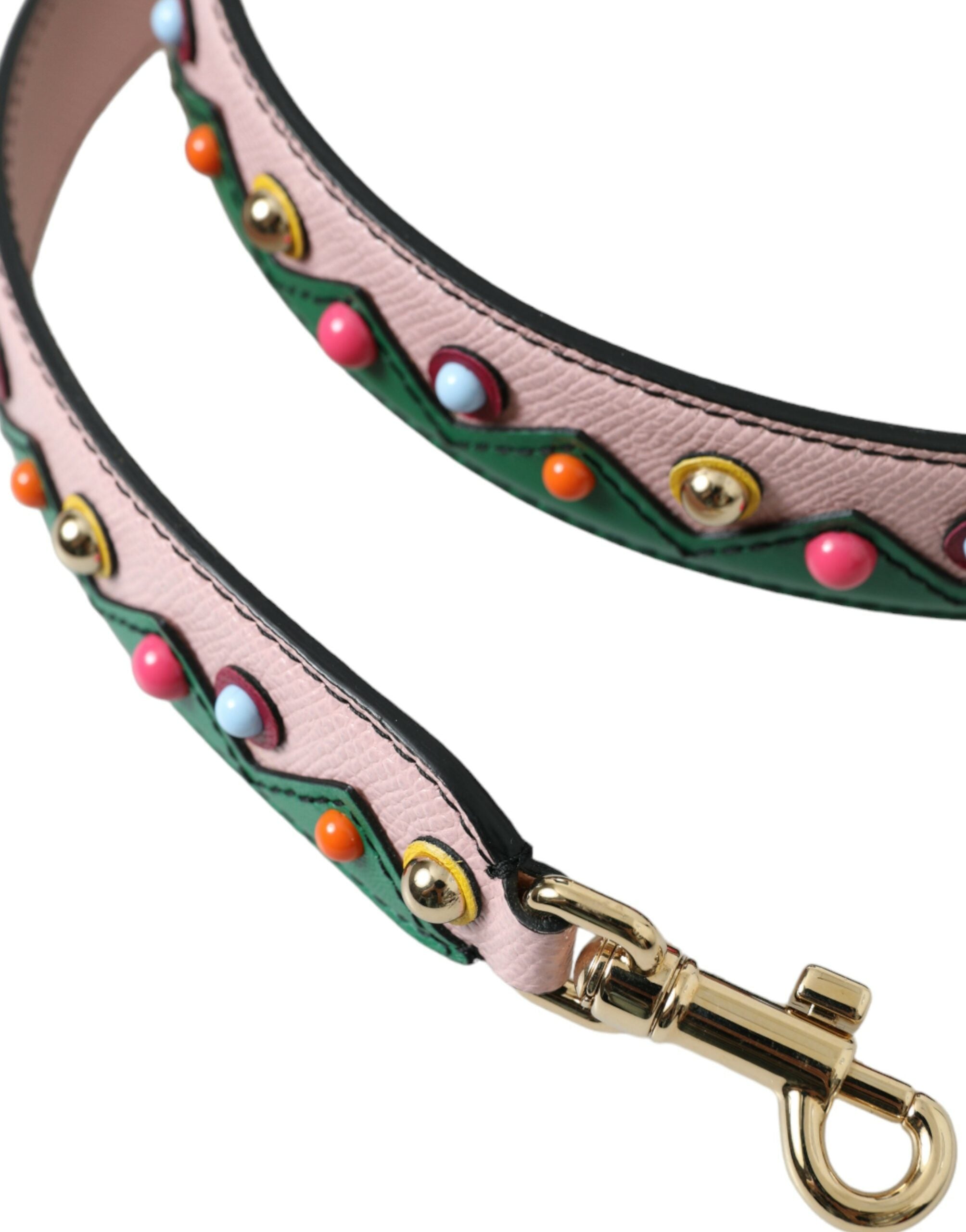 Dolce & Gabbana Pink Leather Handbag Accessory Shoulder Strap - Lusso Punto