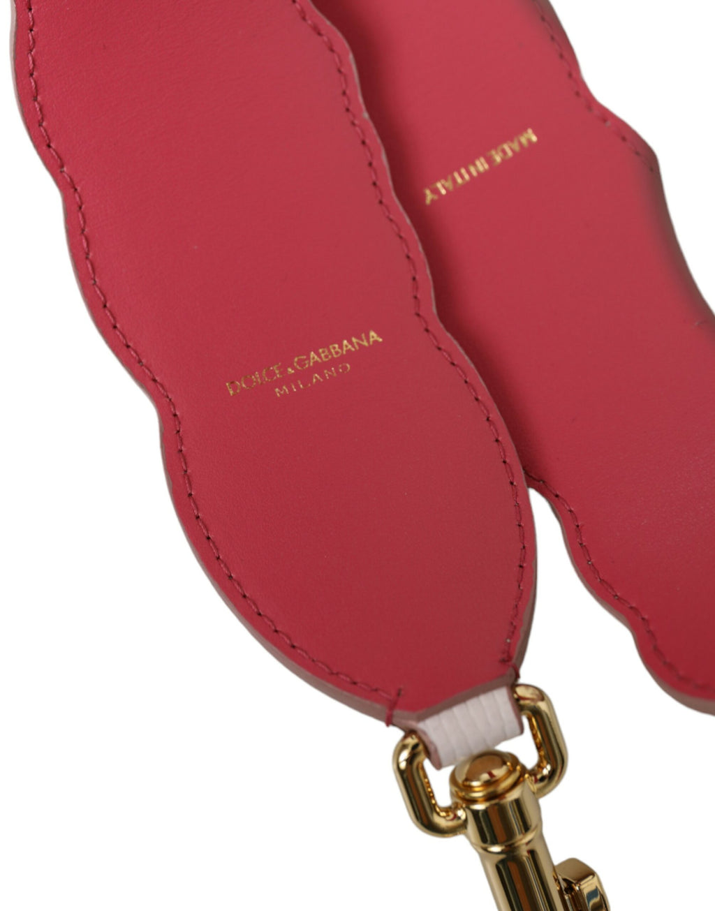 Dolce & Gabbana White Floral Leather Accessory Shoulder Strap - Lusso Punto