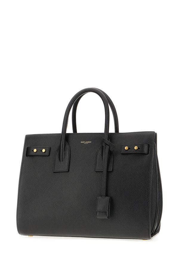 Saint Laurent Black Calf Leather Sac De Jour Handbag - Lusso Punto
