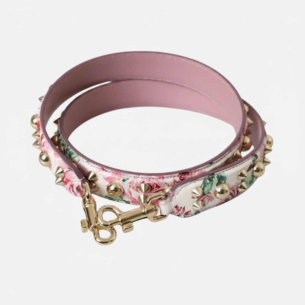 Dolce & Gabbana Pink Floral Handbag Accessory Shoulder Strap - Lusso Punto