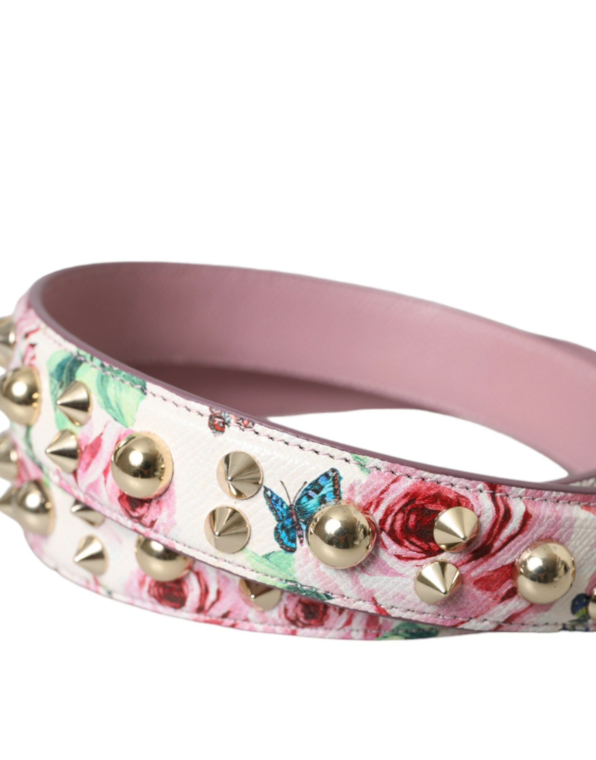 Dolce & Gabbana Pink Floral Handbag Accessory Shoulder Strap - Lusso Punto