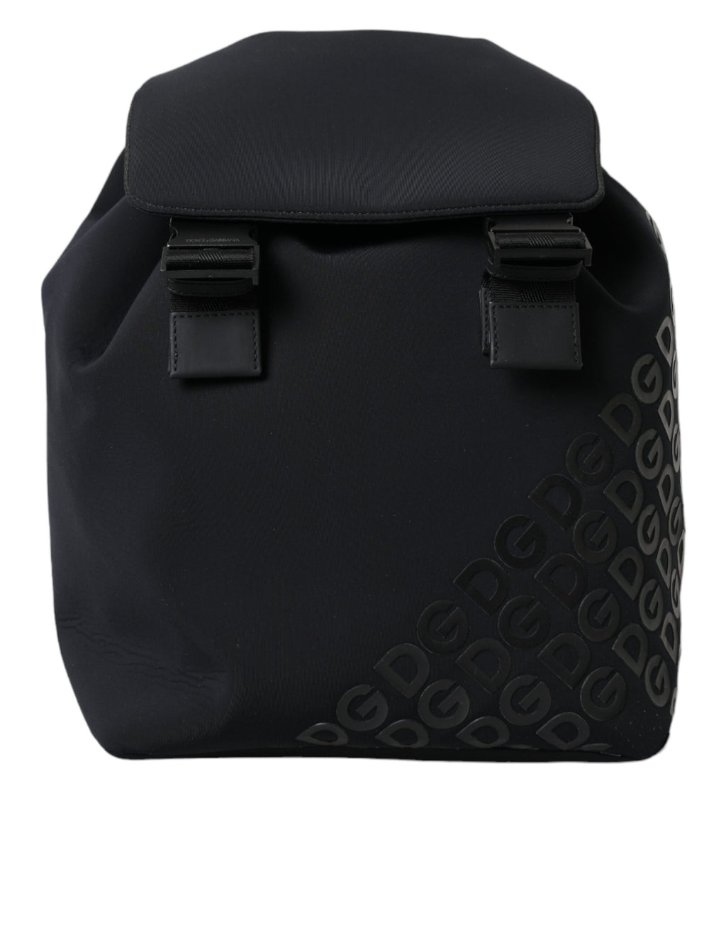 Dolce & Gabbana Black Neoprene Nylon DG Logo School Backpack Bag - Lusso Punto
