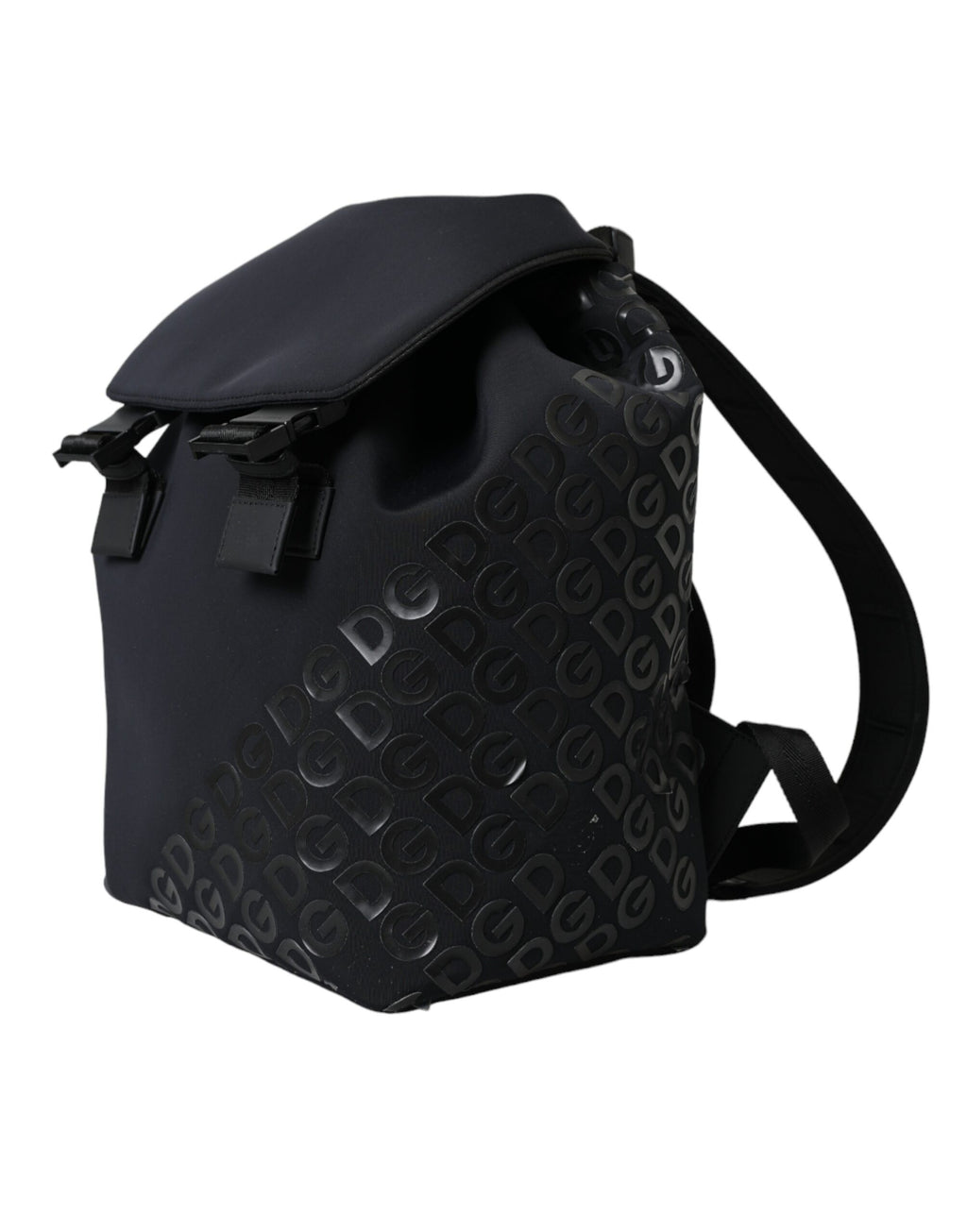 Dolce & Gabbana Black Neoprene Nylon DG Logo School Backpack Bag - Lusso Punto