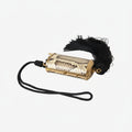 Dolce & Gabbana Beige Exotic Leather Mini Mirror Tassel Make Up Holder Bag - Lusso Punto