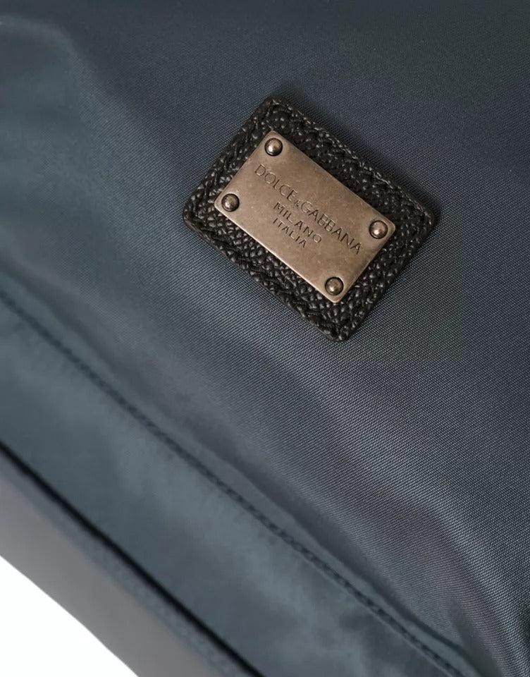 Dolce & Gabbana Blue Nylon #DGFamily Patch Men Backpack Bag - Lusso Punto