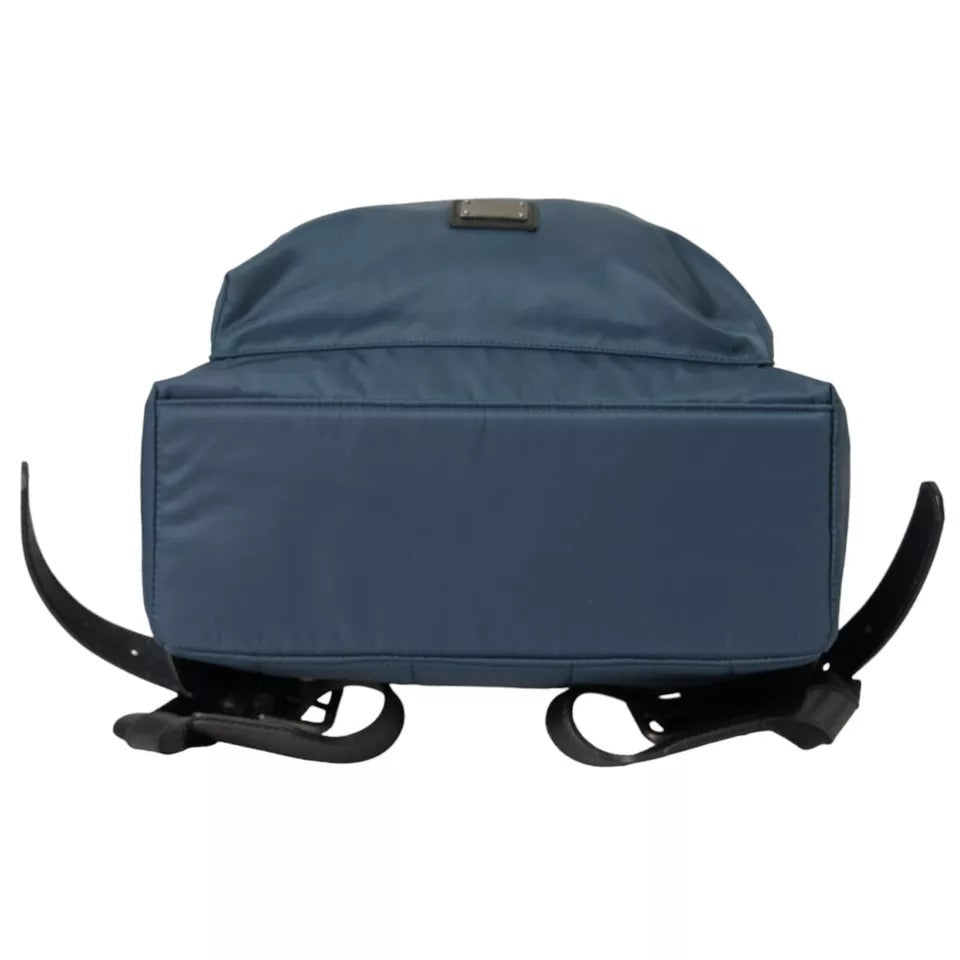 Dolce & Gabbana Blue Nylon #DGFamily Patch Men Backpack Bag - Lusso Punto