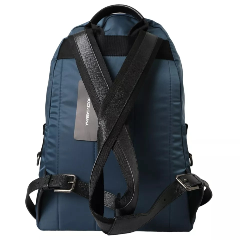Dolce & Gabbana Blue Nylon #DGFamily Patch Men Backpack Bag - Lusso Punto