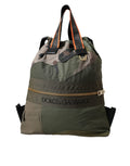 Dolce & Gabbana Military Green Patchwork Rucksack Backpack Bag - Lusso Punto