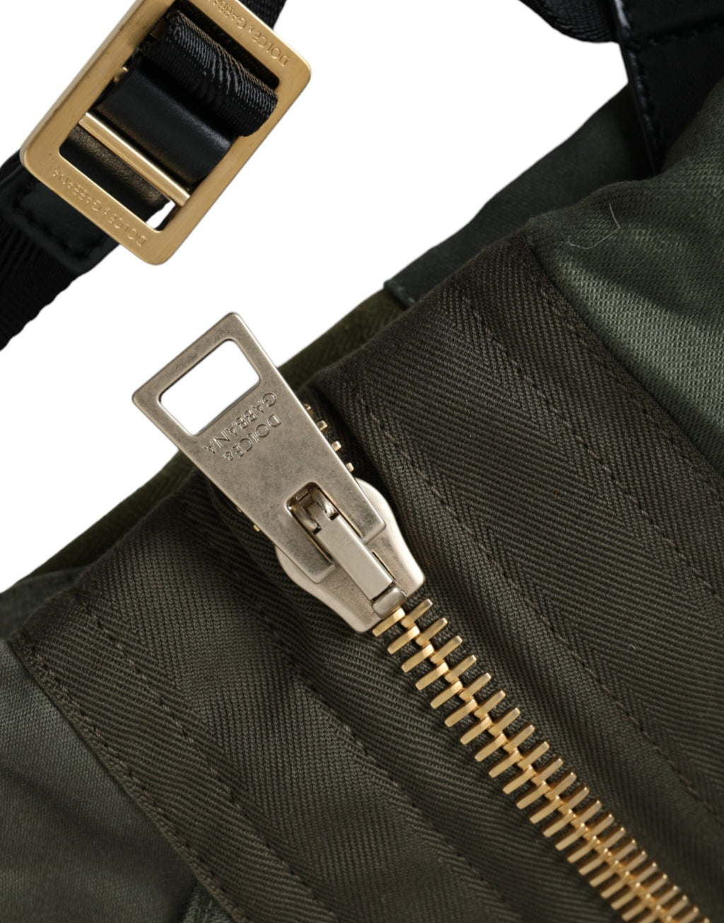 Dolce & Gabbana Military Green Patchwork Rucksack Backpack Bag - Lusso Punto