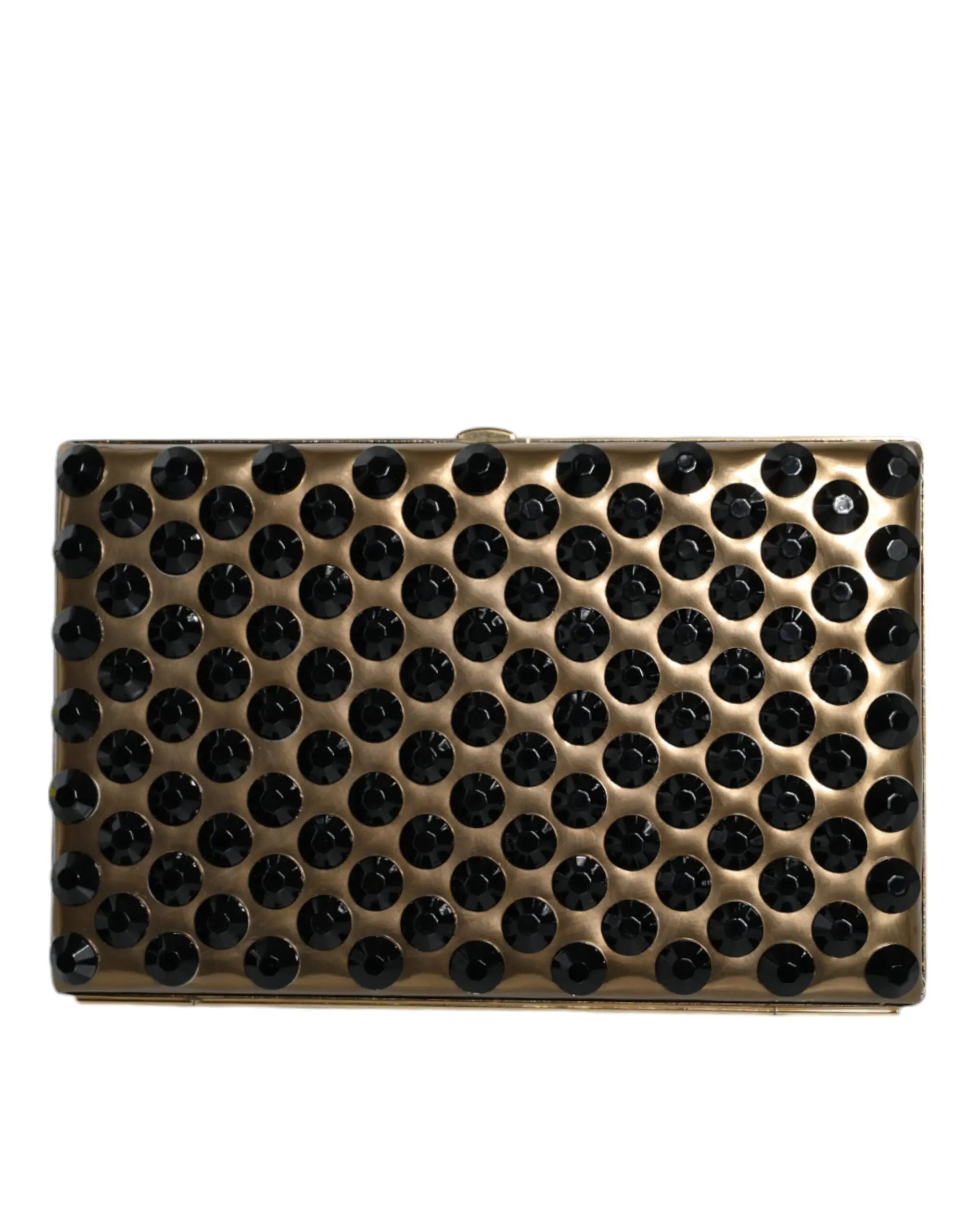 Dolce & Gabbana Gold Crystal Bifold Clutch Evening Party Women Purse Bag Dolce & Gabbana