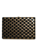 Dolce & Gabbana Gold Crystal Bifold Clutch Evening Party Women Purse Bag Dolce & Gabbana