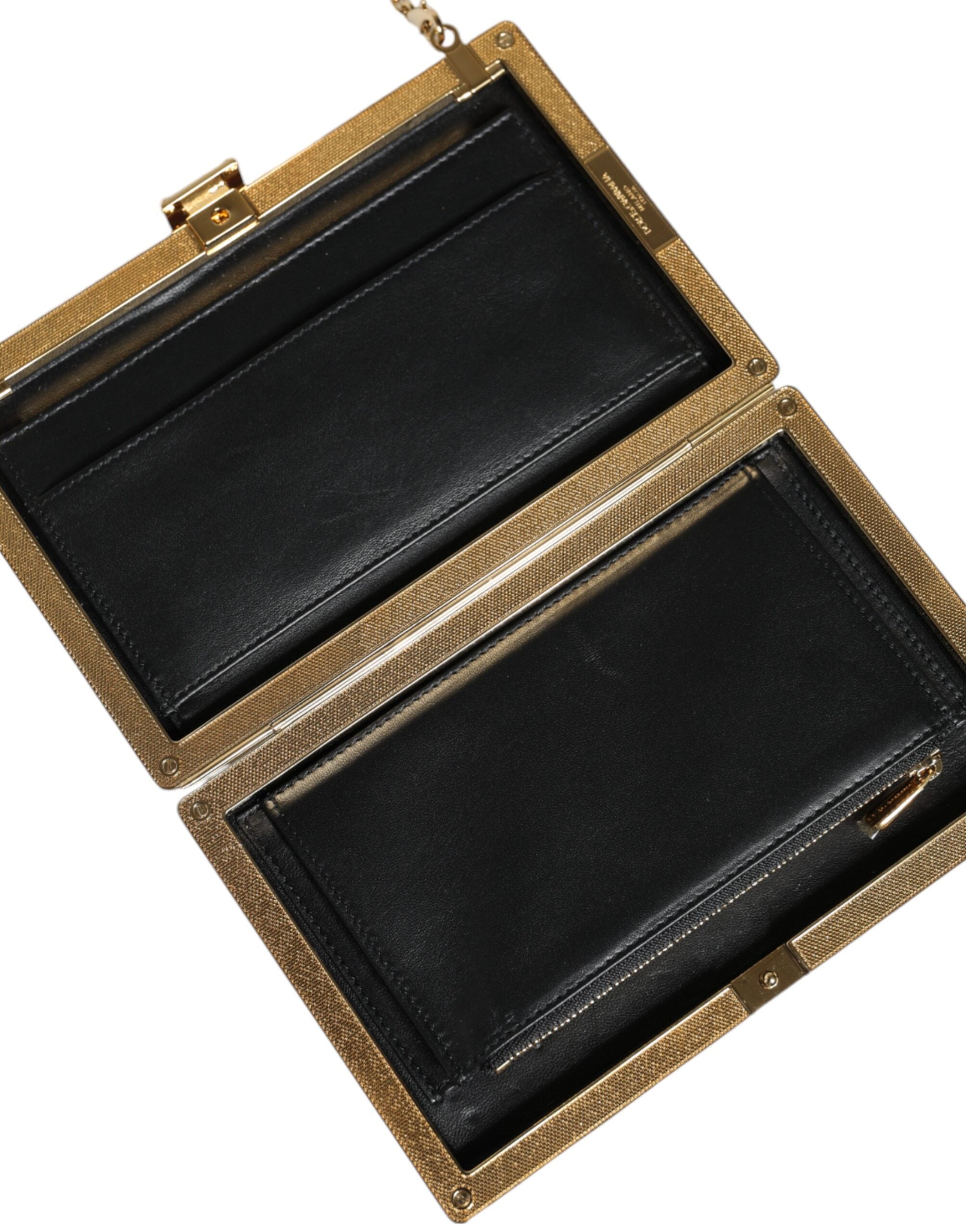 Dolce & Gabbana Maroon Leather Clutch Evening Crossbody Bag Dolce & Gabbana