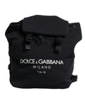 Dolce & Gabbana Black Neoprene Nylon DG Logo School Backpack Bag Dolce & Gabbana