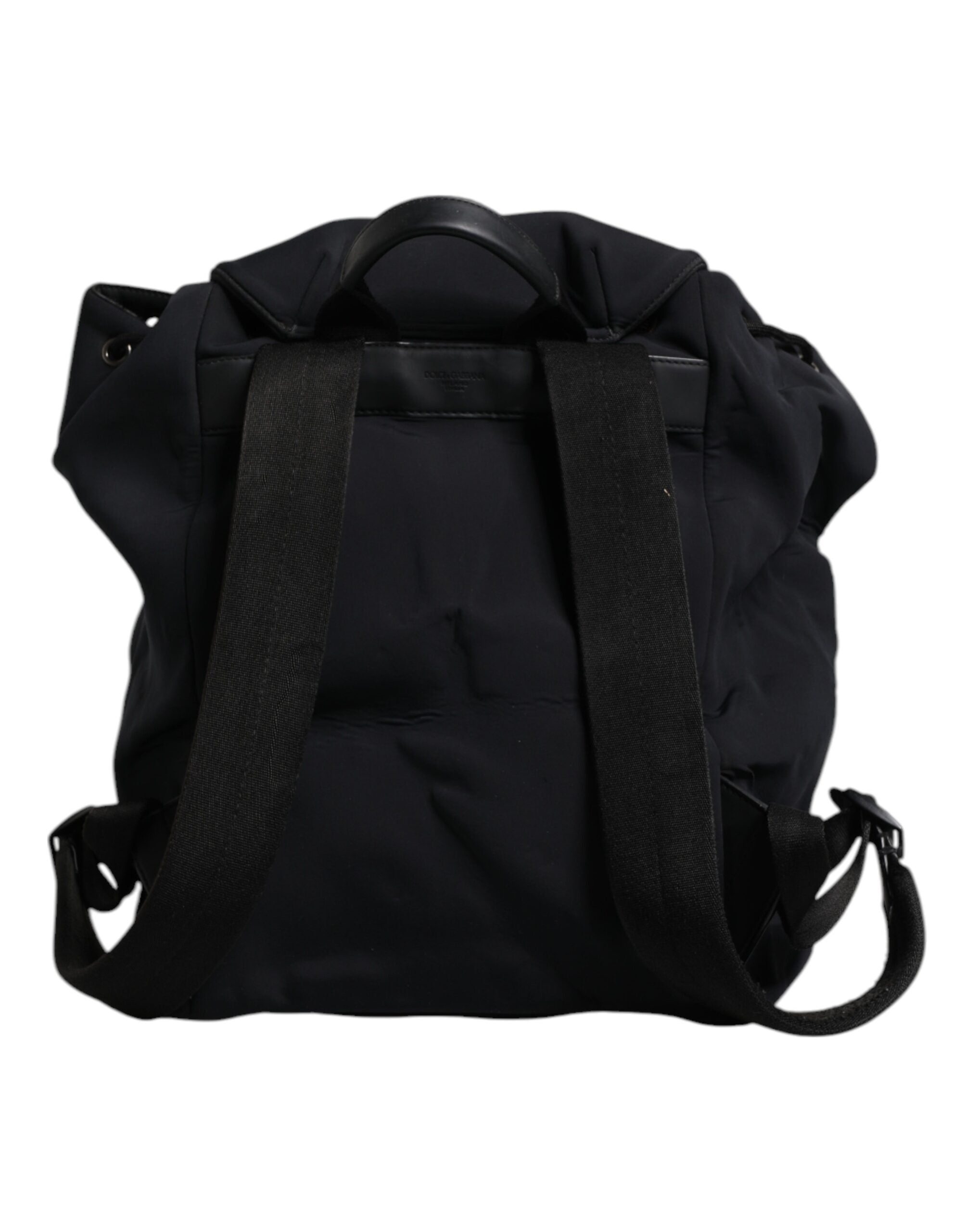 Dolce & Gabbana Black Neoprene Nylon DG Logo School Backpack Bag Dolce & Gabbana