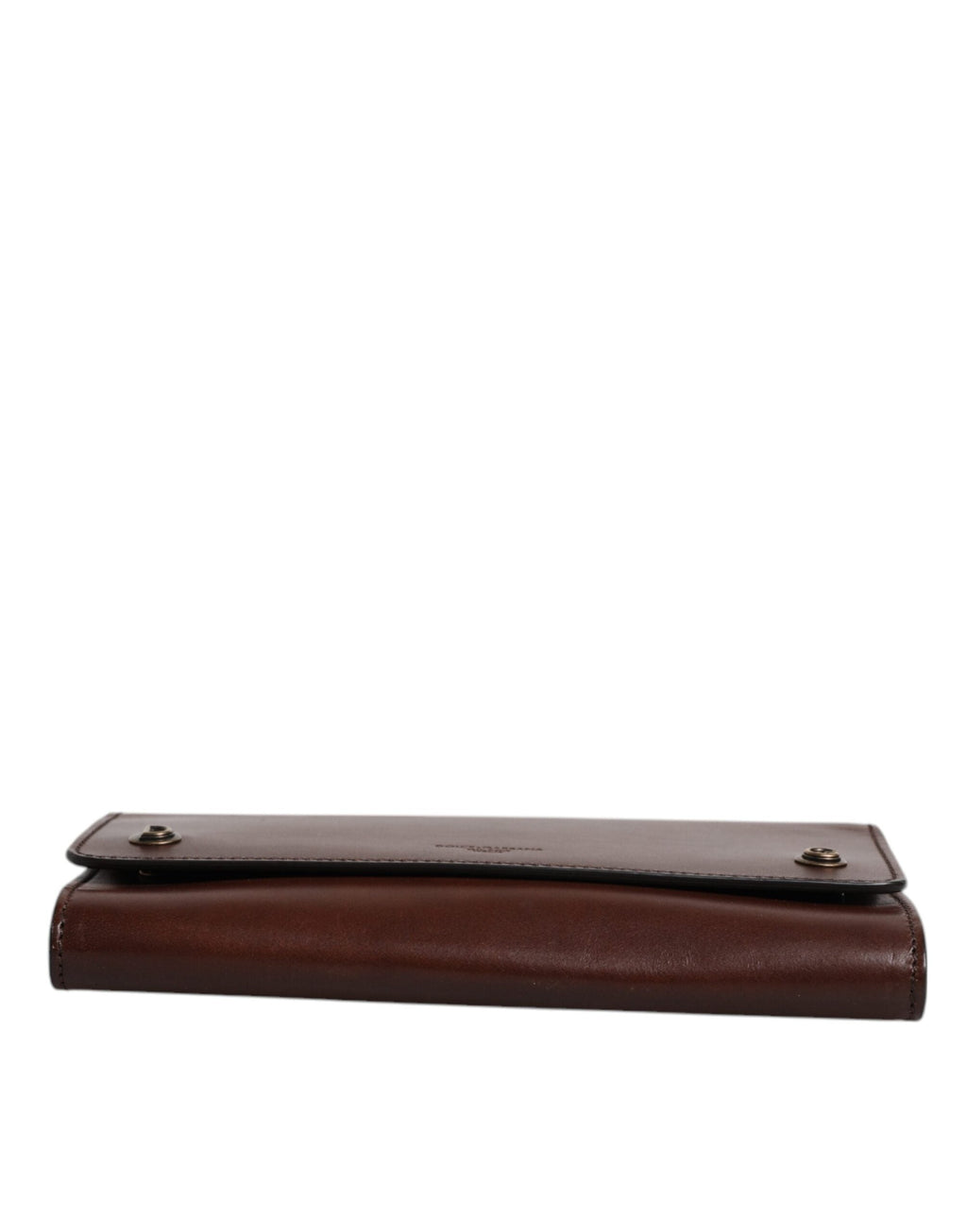 Dolce & Gabbana Brown Leather Logo Embossed Crossbody Bag Dolce & Gabbana