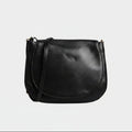 Dolce & Gabbana Black Leather Flap Saddle Shoulder Bag Dolce & Gabbana