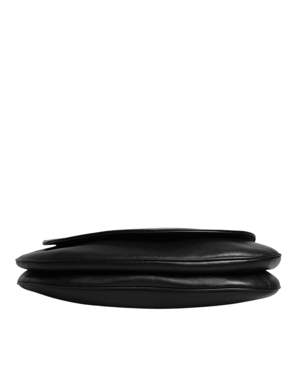 Dolce & Gabbana Black Leather Flap Saddle Shoulder Bag Dolce & Gabbana