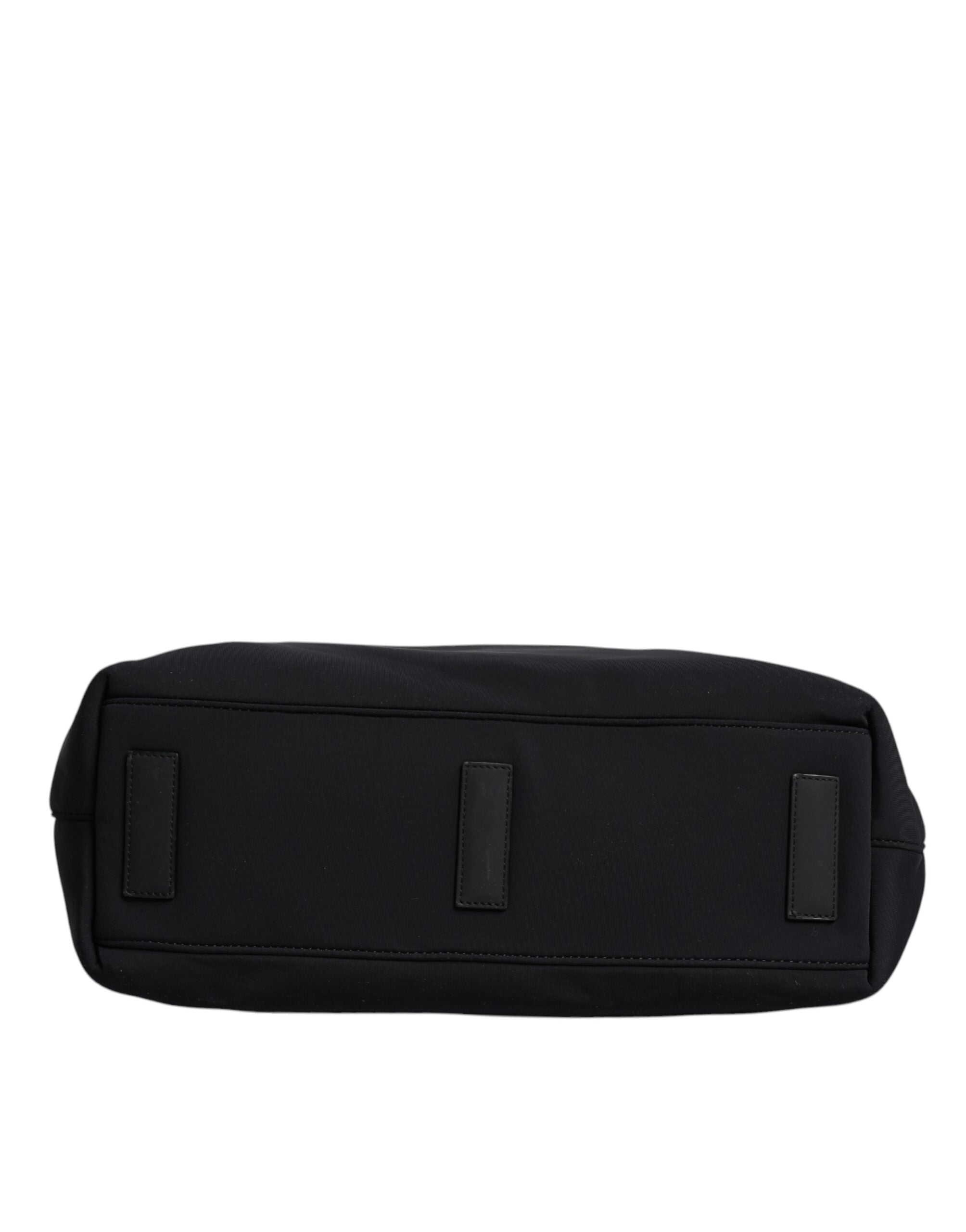 Dolce & Gabbana Black Canvas DG Logo Shopping Tote Bag Dolce & Gabbana