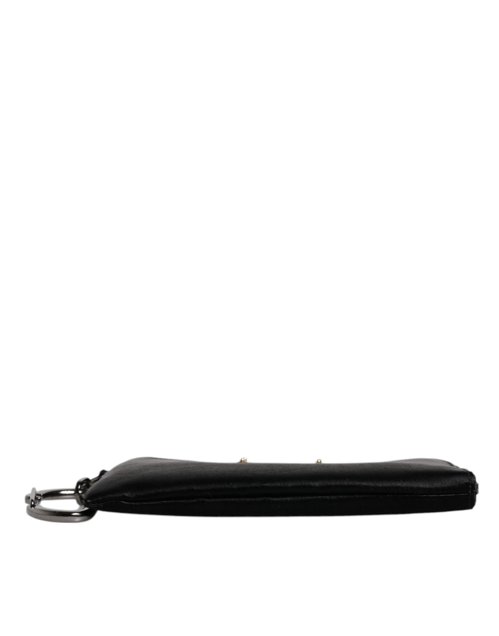 Dolce & Gabbana Black Nylon Logo Plaque Keyring Pouch Clutch Bag III Dolce & Gabbana