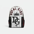 Dolce & Gabbana Black White Vulcano Royal King Print Men Backpack Bag Dolce & Gabbana