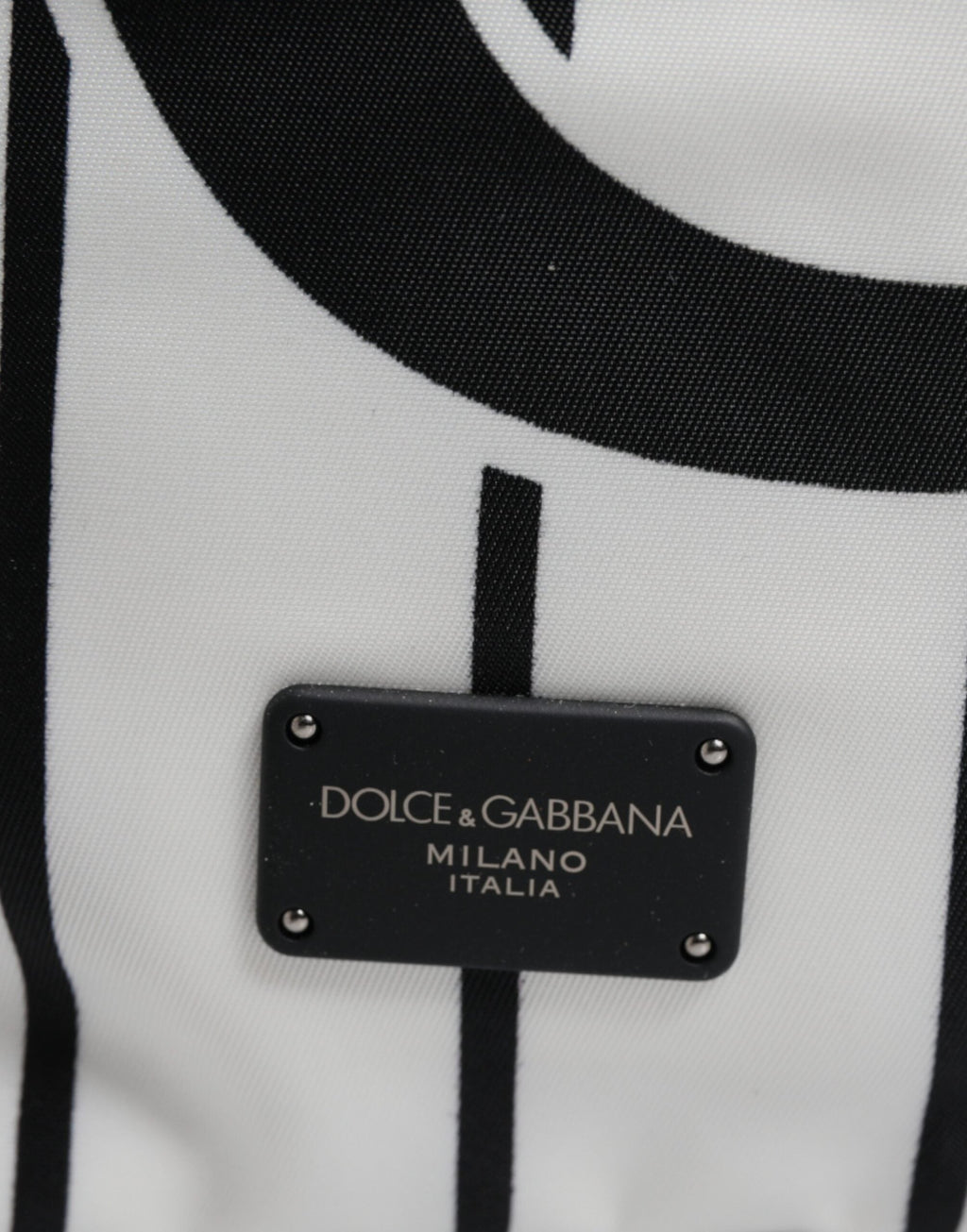 Dolce & Gabbana Black & White Vulcano Royal King Print Men Backpack Dolce & Gabbana