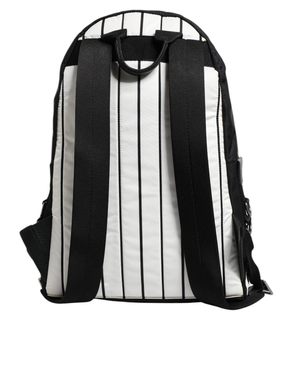 Dolce & Gabbana Black & White Vulcano Royal King Print Men Backpack Dolce & Gabbana