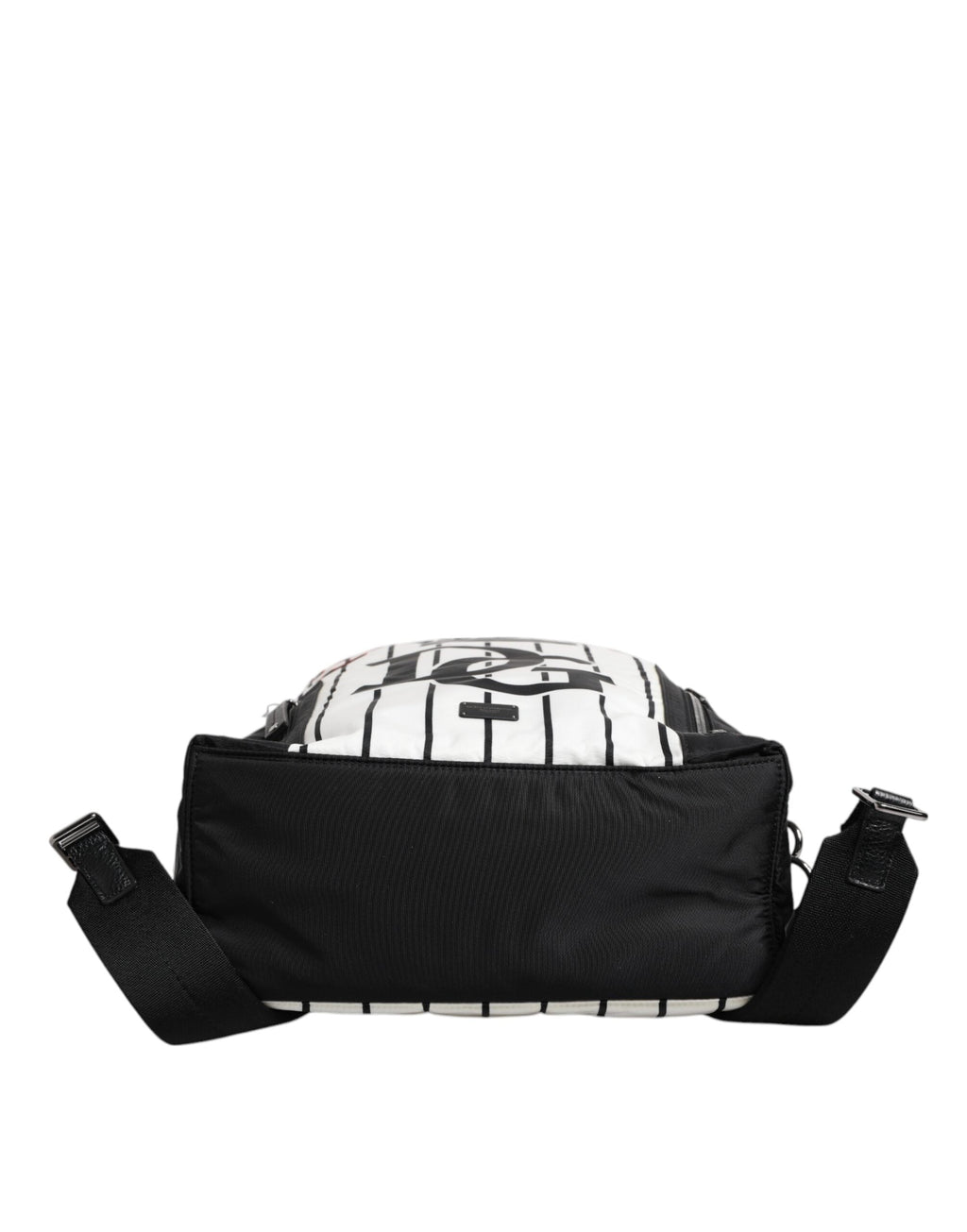 Dolce & Gabbana Black & White Vulcano Royal King Print Men Backpack Dolce & Gabbana