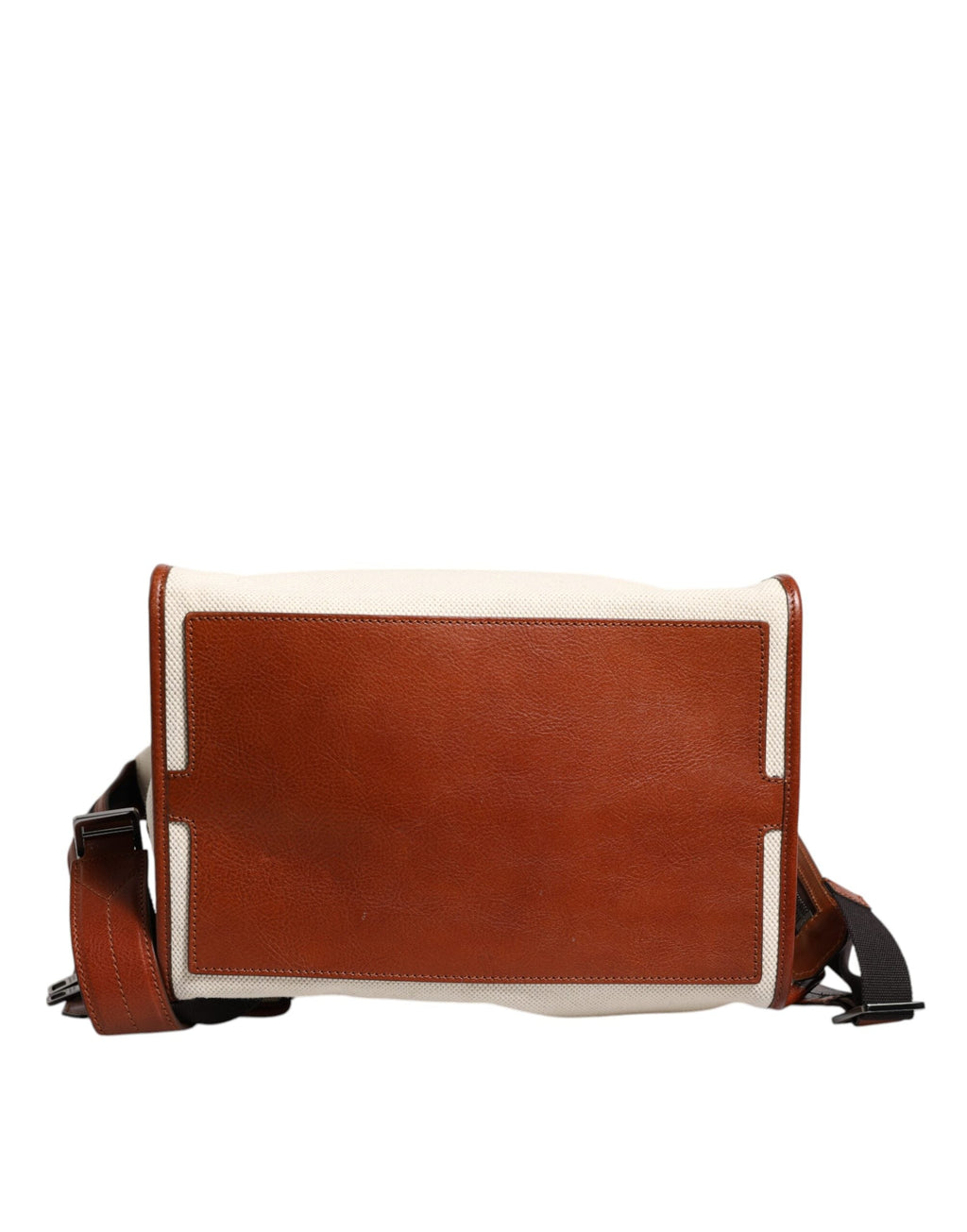 Dolce & Gabbana Beige & Brown Canvas Leather EDGE Travel Backpack Dolce & Gabbana
