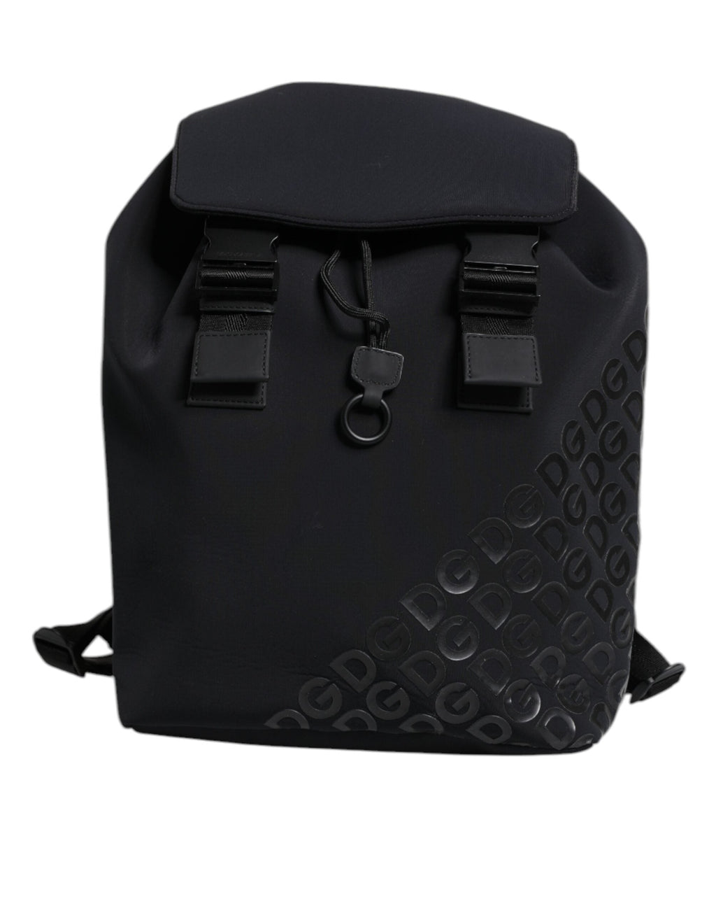 Dolce & Gabbana Black Neoprene Nylon DG Logo School Backpack II Dolce & Gabbana