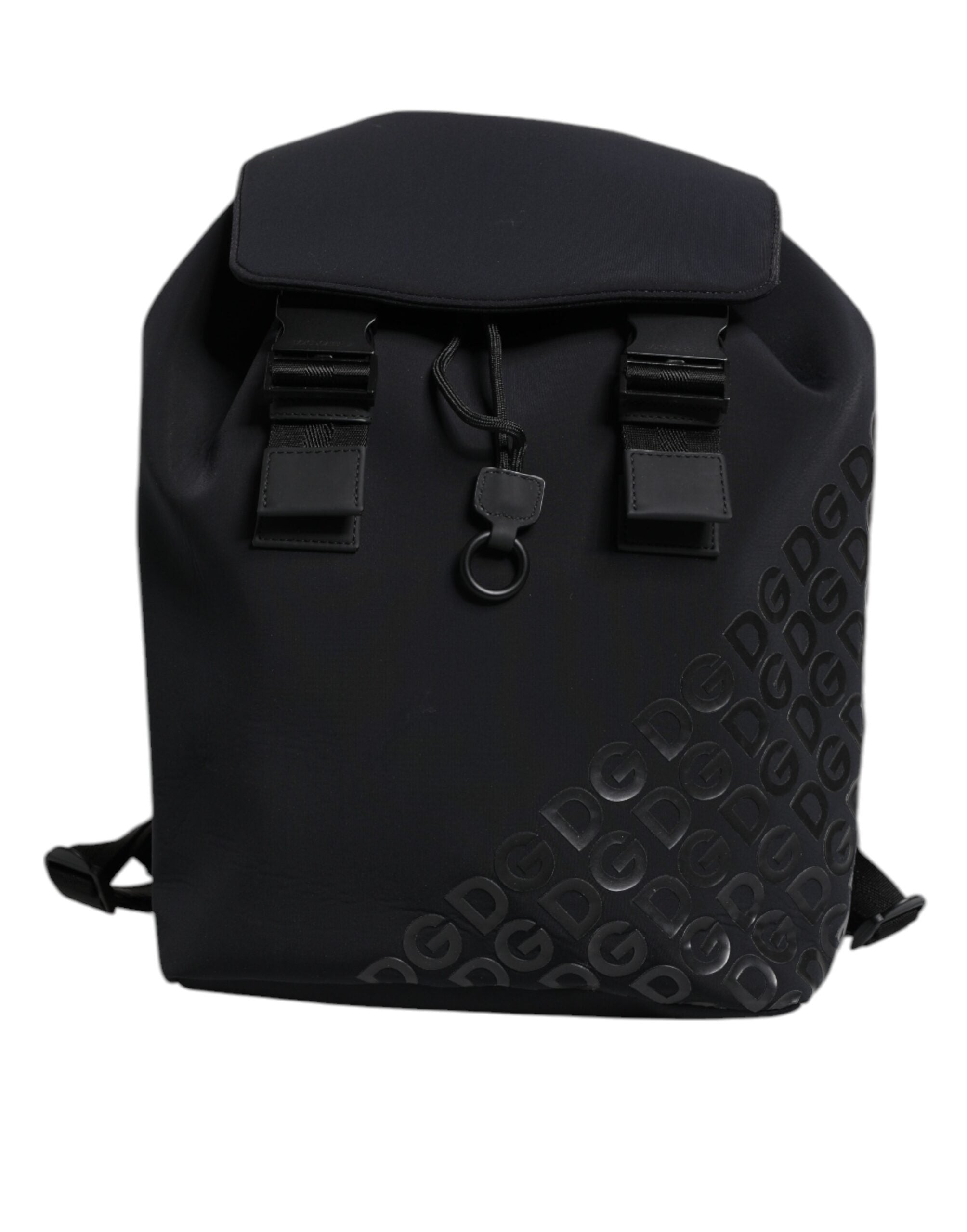 Dolce & Gabbana Black Neoprene Nylon DG Logo School Backpack II Dolce & Gabbana