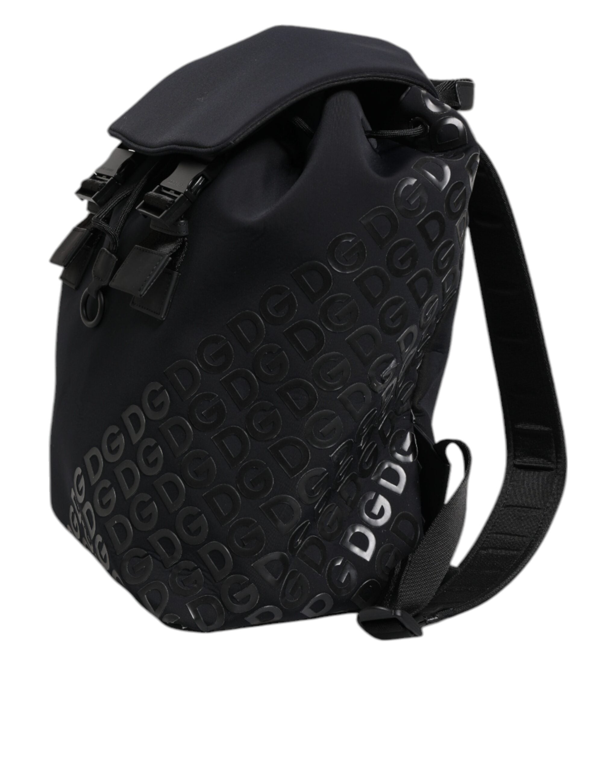 Dolce & Gabbana Black Neoprene Nylon DG Logo School Backpack II Dolce & Gabbana